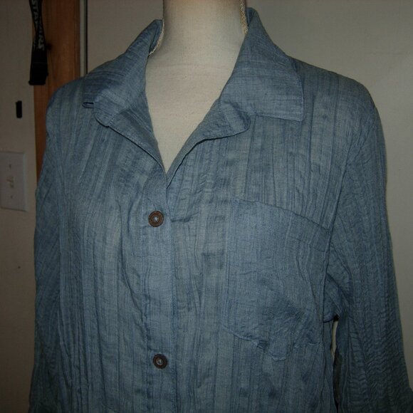 a.n.a chambray swim suit coverup XL - Picture 2 of 5